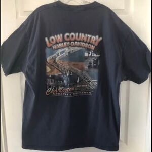 Harley-Davidson “Low Country” Tee Shirt Mens Size L/XL Charleston SC